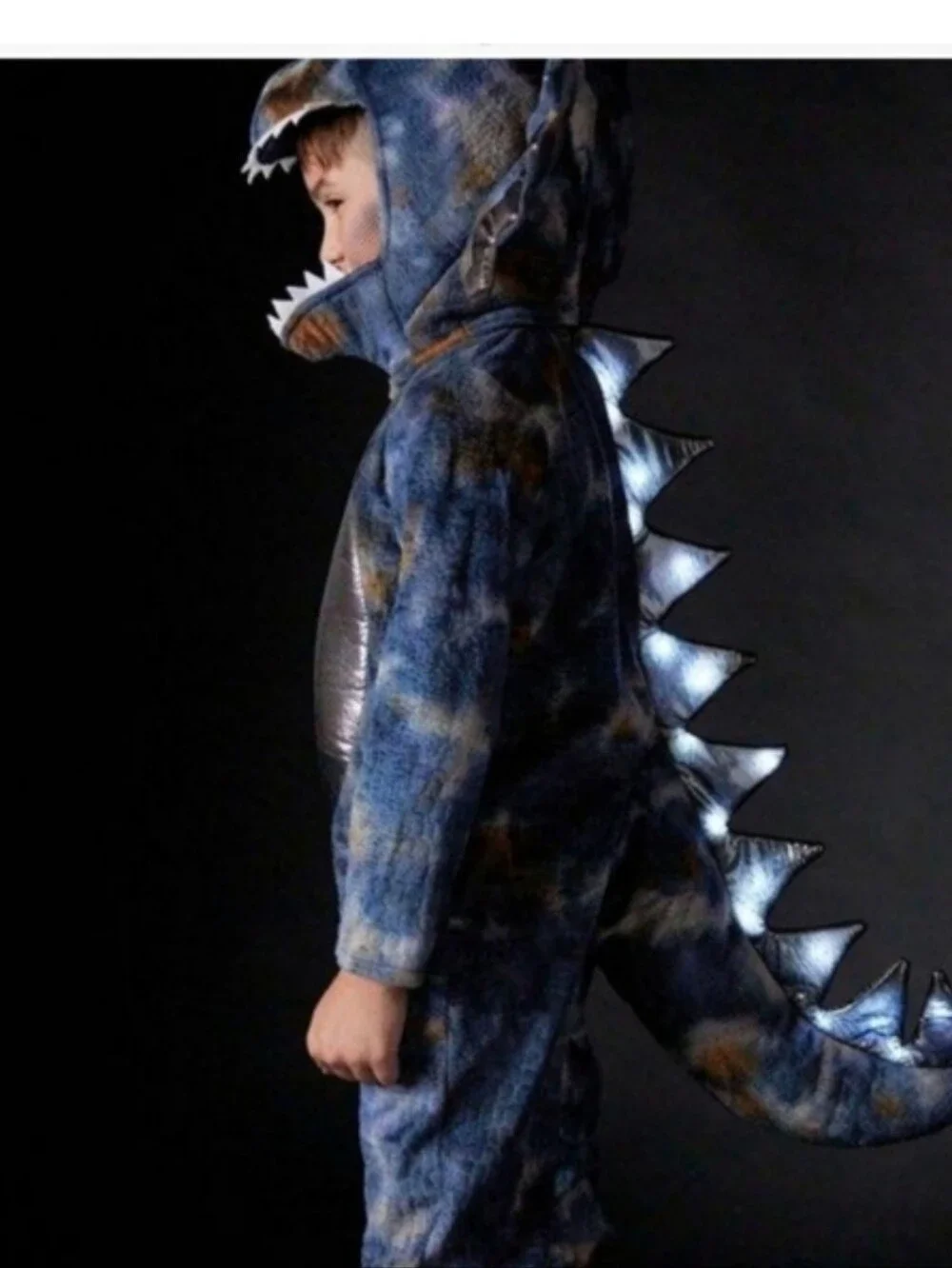 Pottery Barn Kids Dilophosaurus Light-Up Kids Costume. 3T NWT
